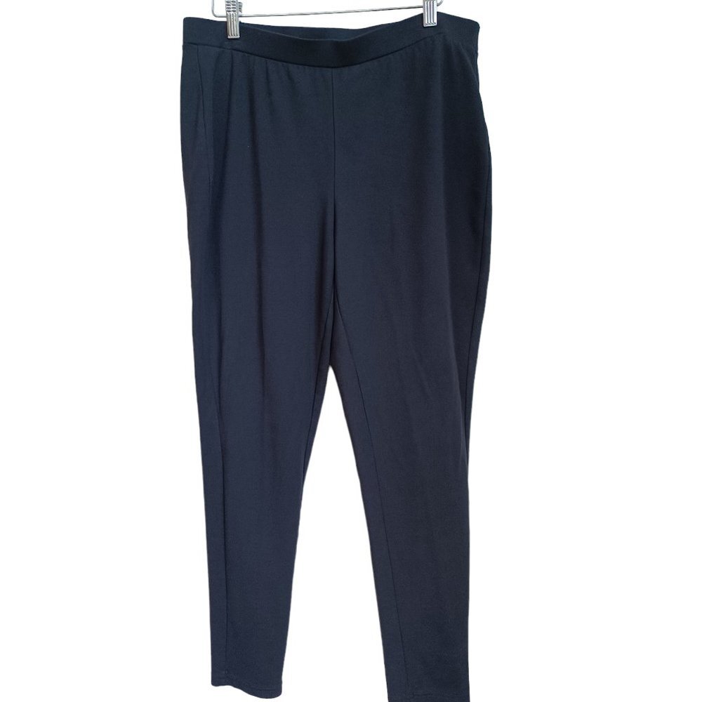 Chicos Stretch Pant Black Pull On Size‎ Medium